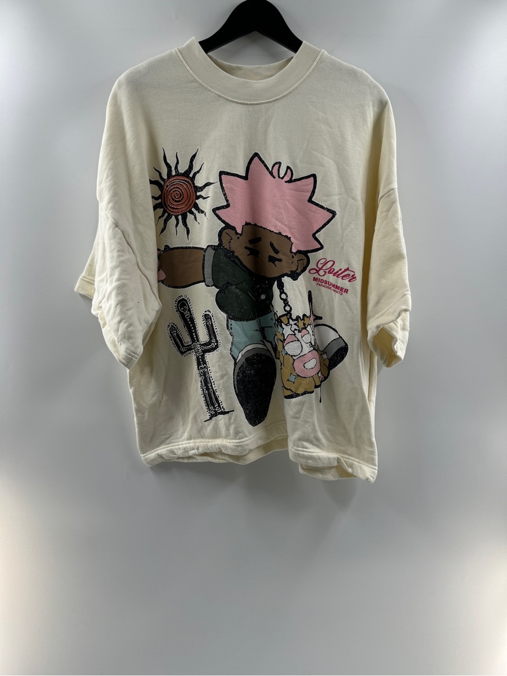 Loiter Midsummer Paradise Awaits Oversized Graphic T-Shirt – Men's Medium